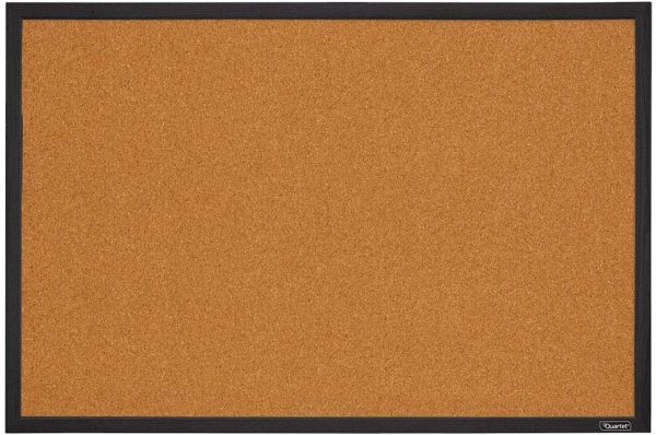 Cork Bulletin Board, Framed Corkboard, 2' x 3', Black Frame, Message Board, Vision Board